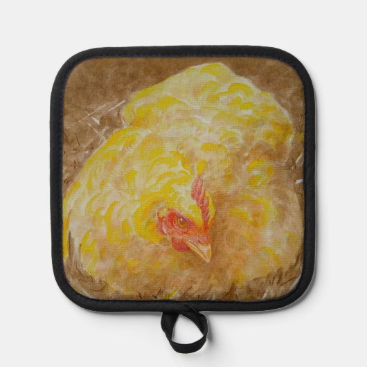 Goldie de kip pannenlap (Voorkant)