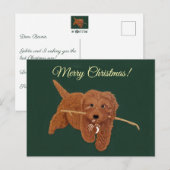 Goldie Doodle Feestdagenkaart (Voorkant / Achterkant)