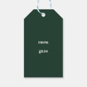 Goldie Doodle Groen Cadeaulabel (Achterkant)
