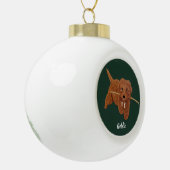 Goldie Doodle Keramische Bal Ornament (Links)