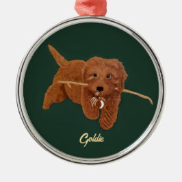 Goldie Doodle Metalen Ornament