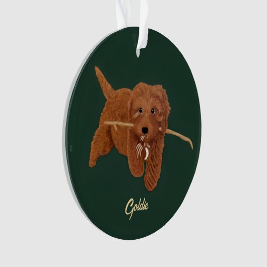Goldie Doodle Ornament (voorkant)