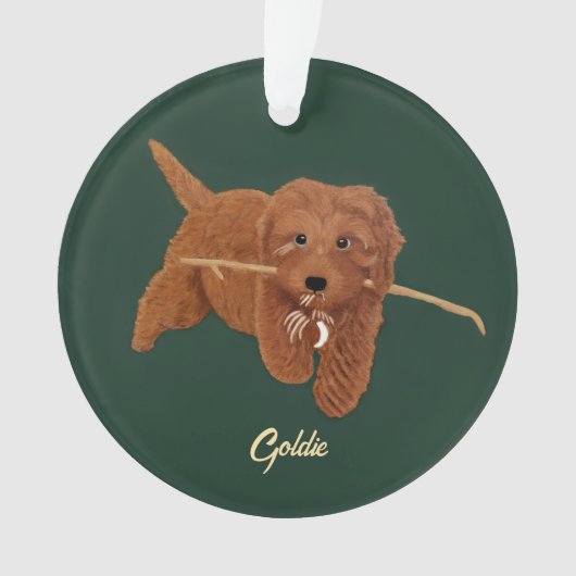 Goldie Doodle Ornament (voorkant)
