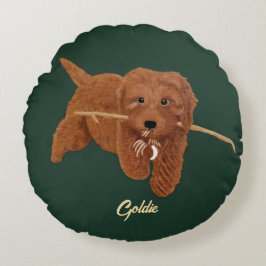 Goldie Doodle Rond Kussen