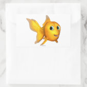 Goldie Fish Rectangle-Stickers Rechthoekige Sticker (Tas)