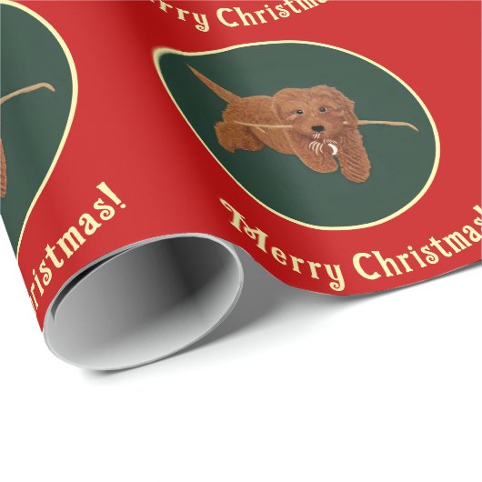 Goldie Golden Doodle Cadeaupapier (Rol Hoek)