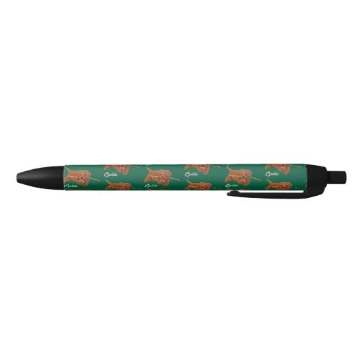 Goldie Golden Doodle Green Zwarte Inkt Pen (Bodem)