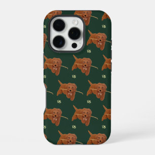 Goldie Golden Doodle Groen iPhone 16 Pro Hoesje
