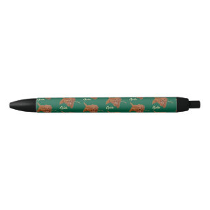 Goldie Golden Doodle Groen Zwarte Inkt Pen