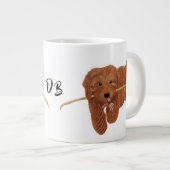 Goldie Golden Doodle Grote Koffiekop (Voorkant rechts)