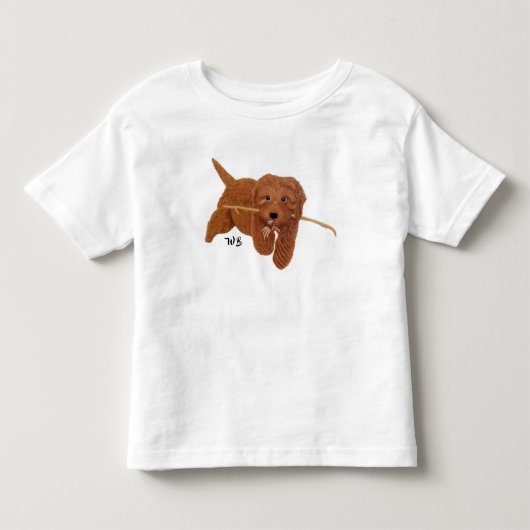 Goldie Golden Doodle Wit Kinder Shirts (Voorkant)
