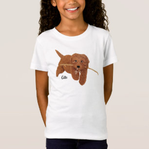 Goldie Golden Doodle Wit T-shirt