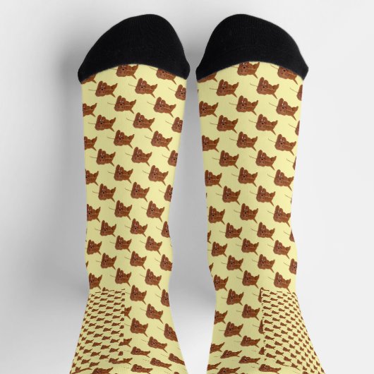 Goldie Golden Doodle Yellow Socks Sokken (Top)