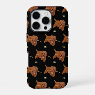 Goldie Golden Doodle Zwart iPhone 16 Pro Hoesje