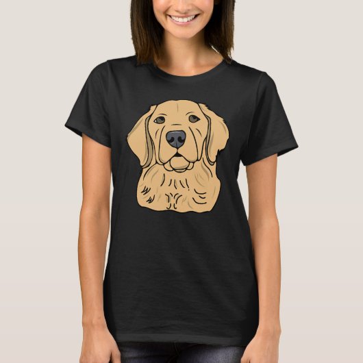 Goldie Golden Retriever 521 T-shirt (Voorkant)