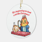 Goldie Investigates Kerstmis Keramisch Ornament (Links)