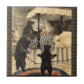 Goldie Locks Three Bears Fairytale Tegeltje (Voorkant)