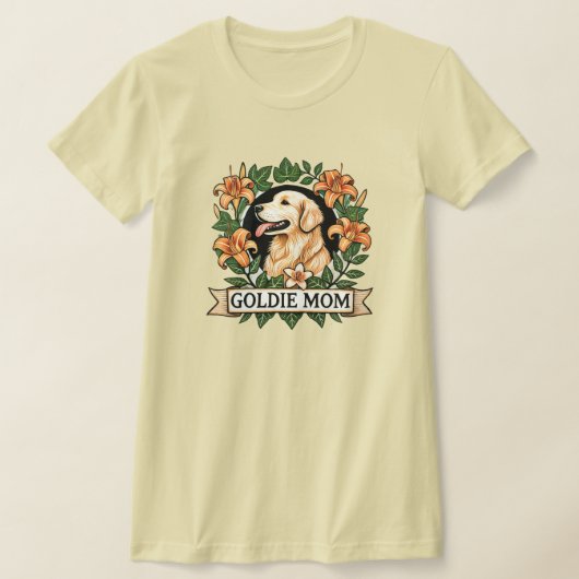 Goldie Moeder Gouden Retriever Hond Moeders T-shirt (Laagn)