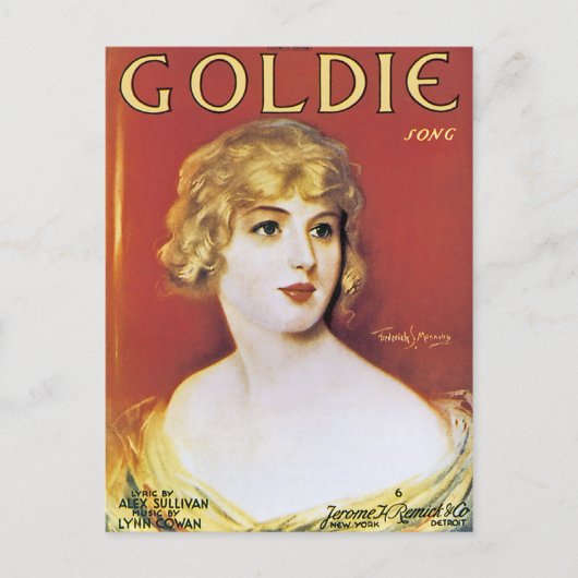 Goldie Song Briefkaart (Voorkant)