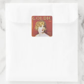 Goldie Song Vierkante Sticker (Tas)