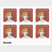 Goldie Song Vierkante Sticker (Vel)