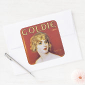 Goldie Song Vierkante Sticker (Envelop)