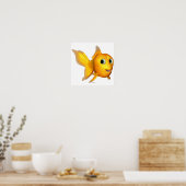 Goldie the Toon Goldfish Poster (Keuken)