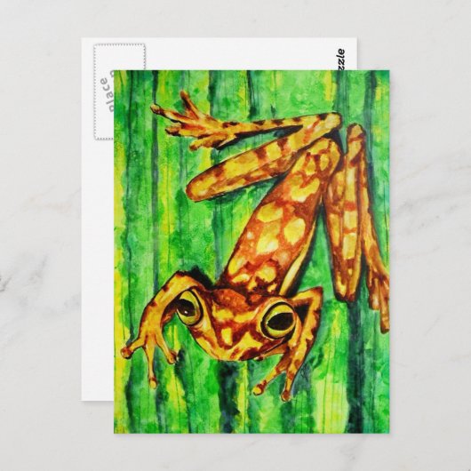 Goldie The Tree Frog Briefkaarten (Voorkant / Achterkant)