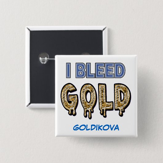 GOLDIKOVA Button (Voorkant /achterkant)