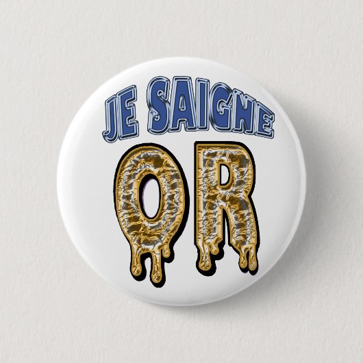 Goldikova Button (ik heb goud gebloed) (Voorkant)