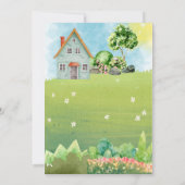 Goldilock Birthday Invitation Kaart (Achterkant)