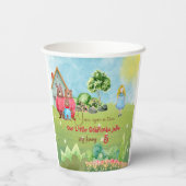 Goldilock Birthday Paper Cup Papieren Bekers (Achterkant)