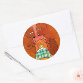 Goldilocks and the Three Bears Ronde Sticker (Envelop)