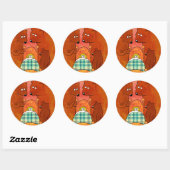 Goldilocks and the Three Bears Ronde Sticker (Vel)