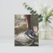 Goldilocks Aslapen in Little Beer Bed Briefkaart (Staand voorkant)