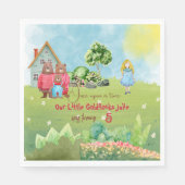 Goldilocks Birthday Napkin Servet (Voorkant)