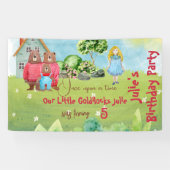 Goldilocks Birthday Spandoek (Horizontaal)