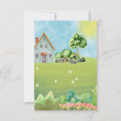 Goldilocks en Beren Happy Birthday Kaart (Achterkant)