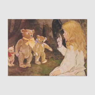 “Goldilocks en de beren” door Jessie Willcox Smith Tissuepapier