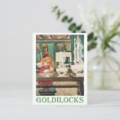 Goldilocks en de drie Beren Briefkaart (Staand voorkant)