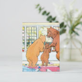 Goldilocks en de drie Beren Briefkaart (Staand voorkant)