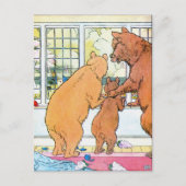 Goldilocks en de drie Beren Briefkaart (Voorkant)