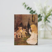 "Goldilocks en de drie Beren" Briefkaart (Staand voorkant)