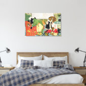 Goldilocks en de drie Beren Canvas Afdruk (Insitu (Slaapkamer))