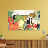 Goldilocks en de drie Beren Canvas Afdruk (Insitu (Woonkamer))