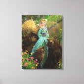Goldilocks en de drie Beren Canvas Afdruk (Voorkant)
