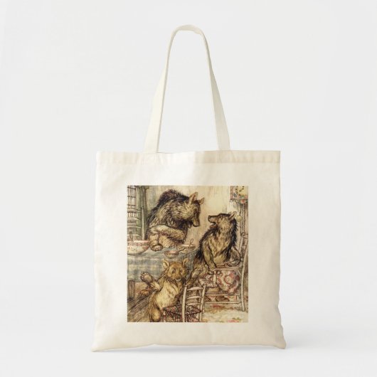 Goldilocks en de drie Beren Canvas tas (Voorkant)