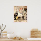 Goldilocks en de drie beren door Arthur Rackham Poster (Keuken)
