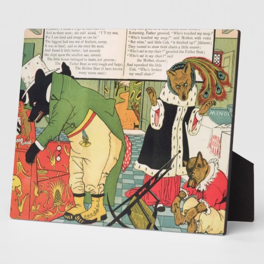 Goldilocks en de drie Beren Fotoplaat (Zijkant)