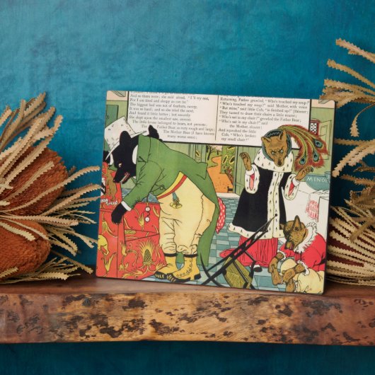 Goldilocks en de drie Beren Fotoplaat (Zijkant)